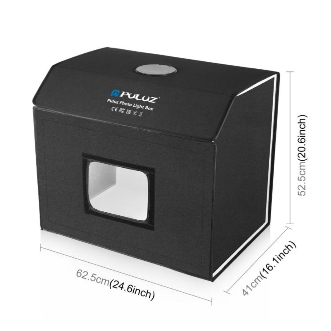 PULUZ Photo Studio Light Box Portable 60 x 40cm Cuboid Photography Studio Tent Kit with 4 Color Backdrops (UK Plug)