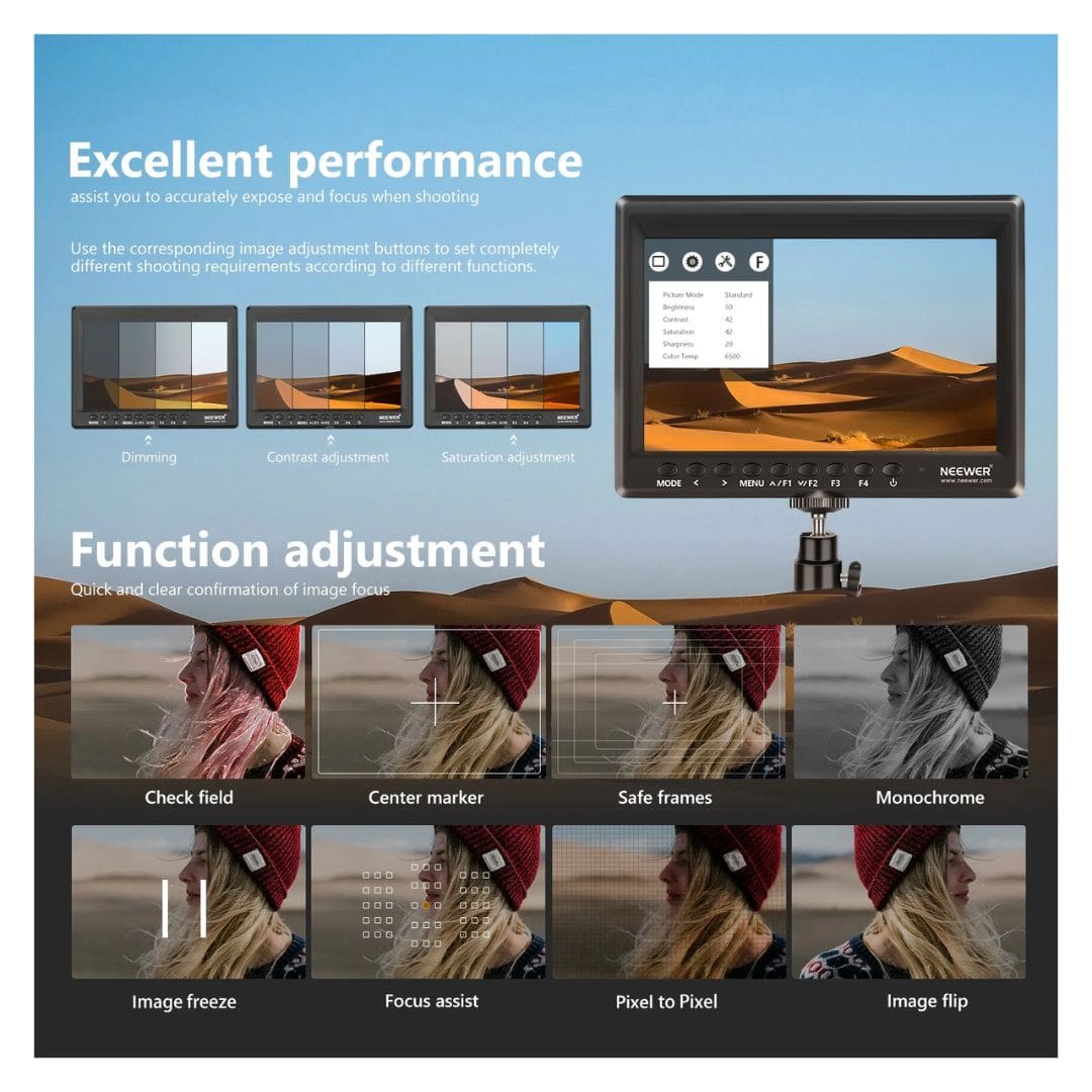 NEEWER F100 7-Inch HD Camera Field Monitor