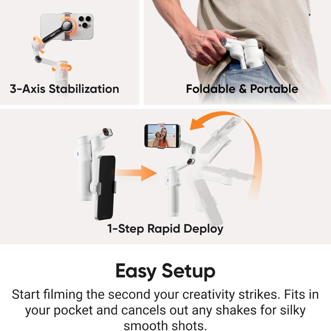 Insta360 Flow 2 Pro AI Gimbal Stabilizer