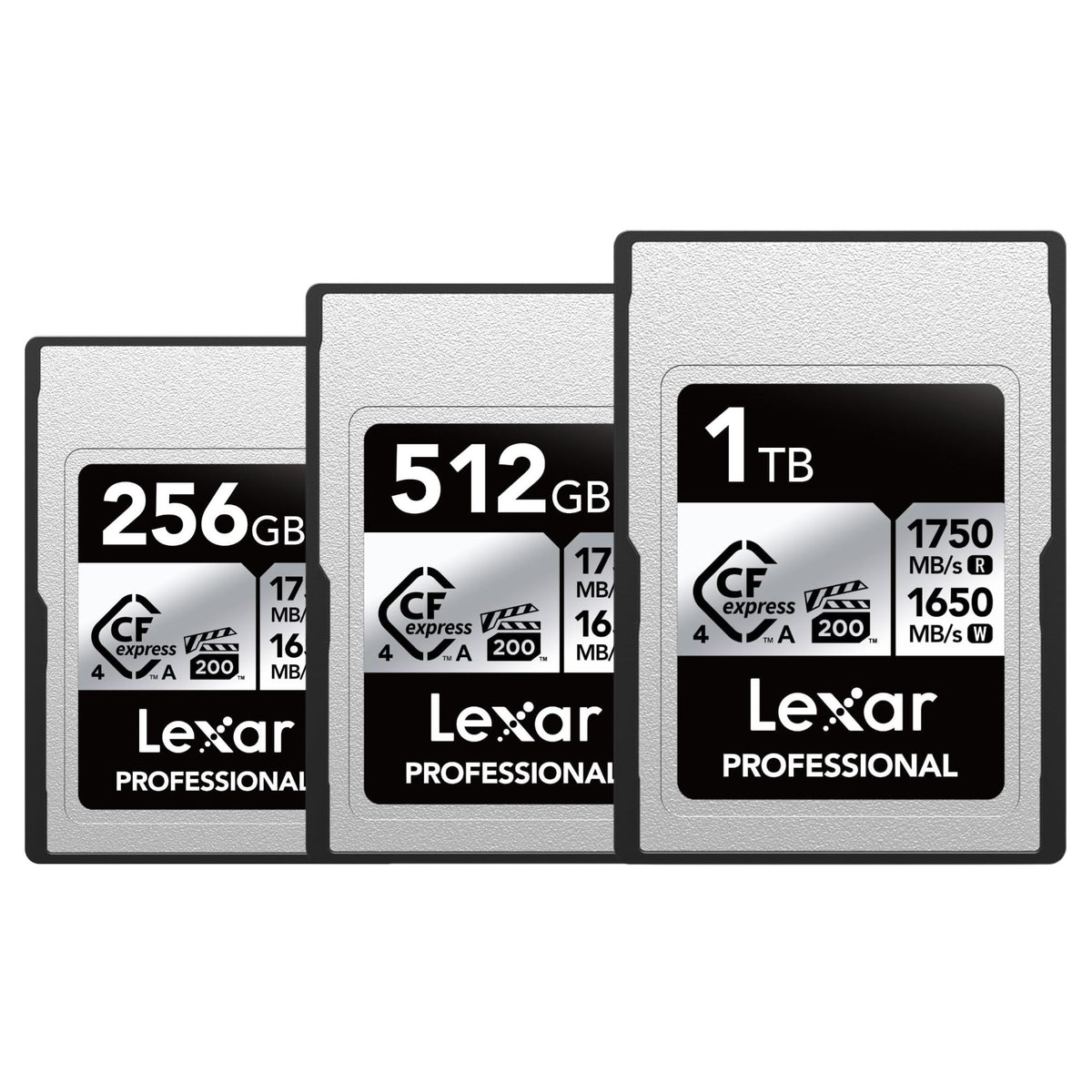 Lexar 1TB/512GB/256GB Professional CFexpress Type A Card SILVER Series