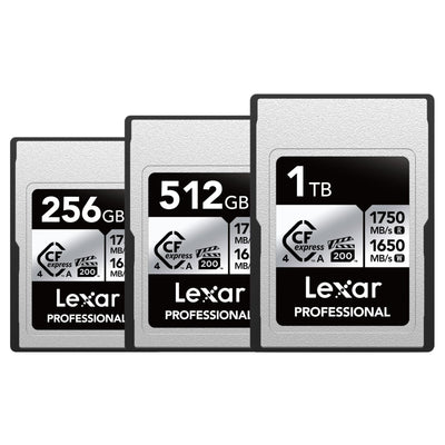 Lexar 1TB/512GB/256GB Professional CFexpress Type A Card SILVER Series