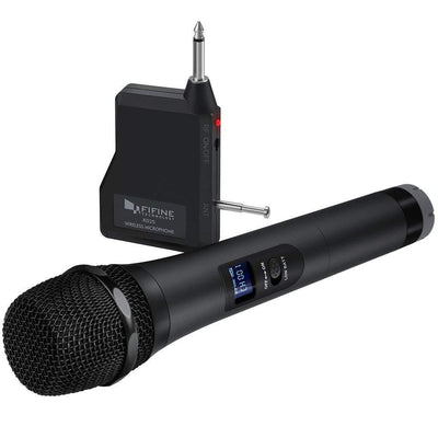 Fifine K025 Wireless Handheld Microphone System, Battery-powered For Karaoke Night