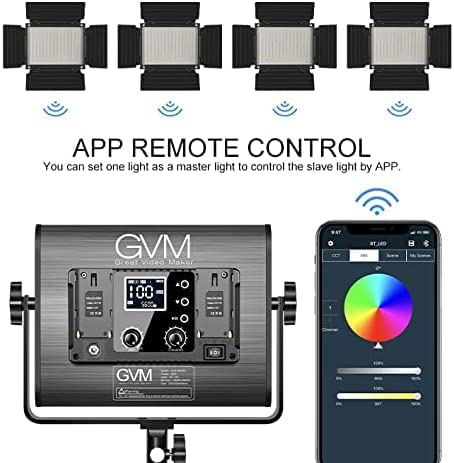 GVM 880RS RGB LED Studio 2-Video-Light-Kit