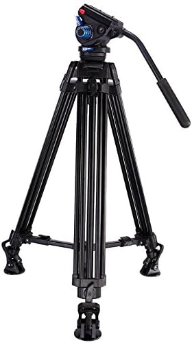 Leofoto VT-20 Tall Video Tripod +LF-75 75mm Fluid Drag Head Manfrotto Compatible 75 Bowl