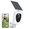 VIRTAVO 2K Solar Powered Security Camera (SOLAR FLASK)