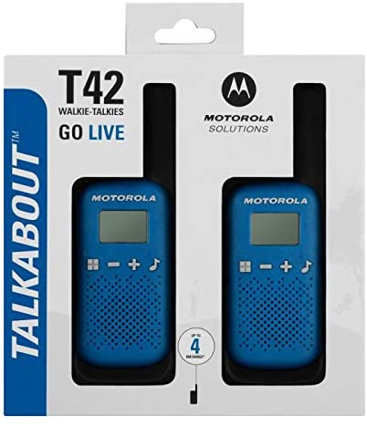 Motorola Talkabout T42 Walkie-Talkies Blue Twin pack