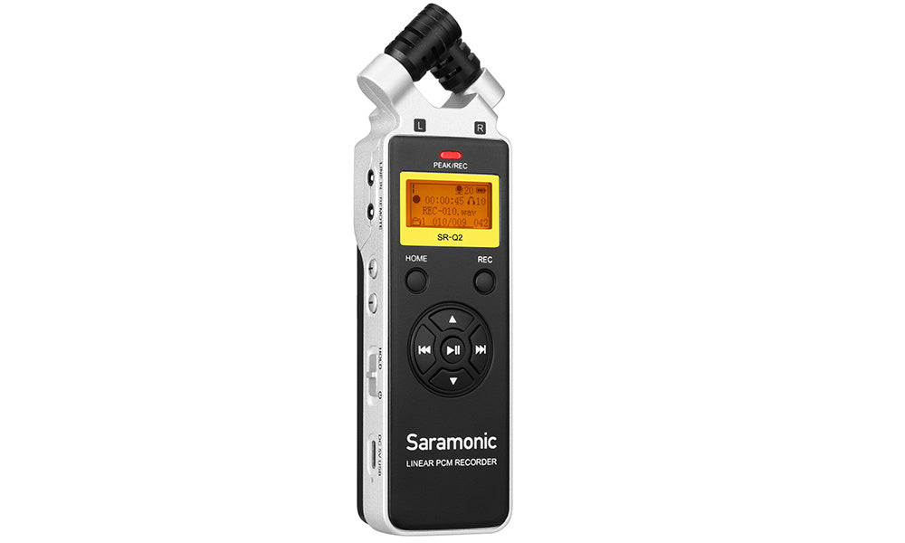 Saramonic Handheld Audio Recorder,X/Y Condenser Mics,8GB MicroSD Card
