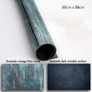 PROMAGE DOUBLE-SIDED PAPER BG VINTAGE BLUE WOOD/ DARK WOOD PM-DB45