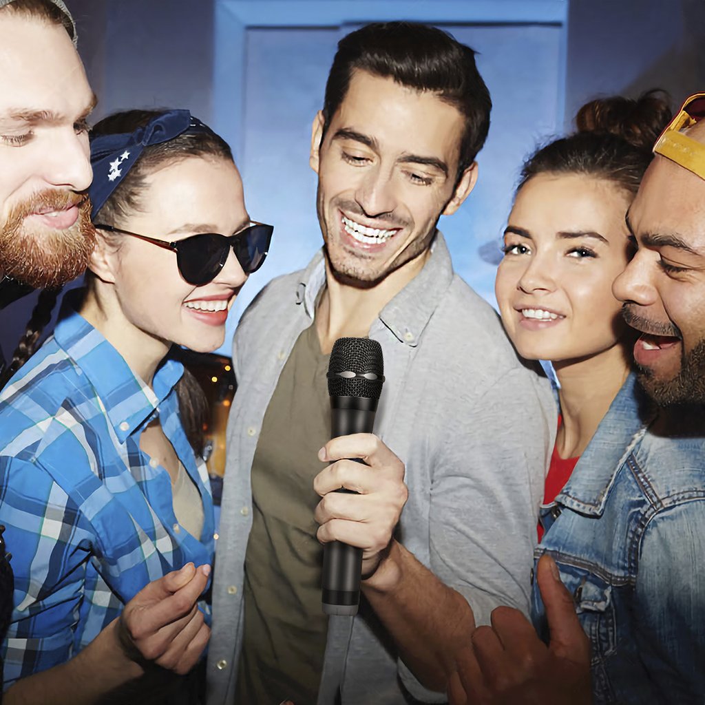 Fifine K025 Wireless Handheld Microphone System, Battery-powered For Karaoke Night
