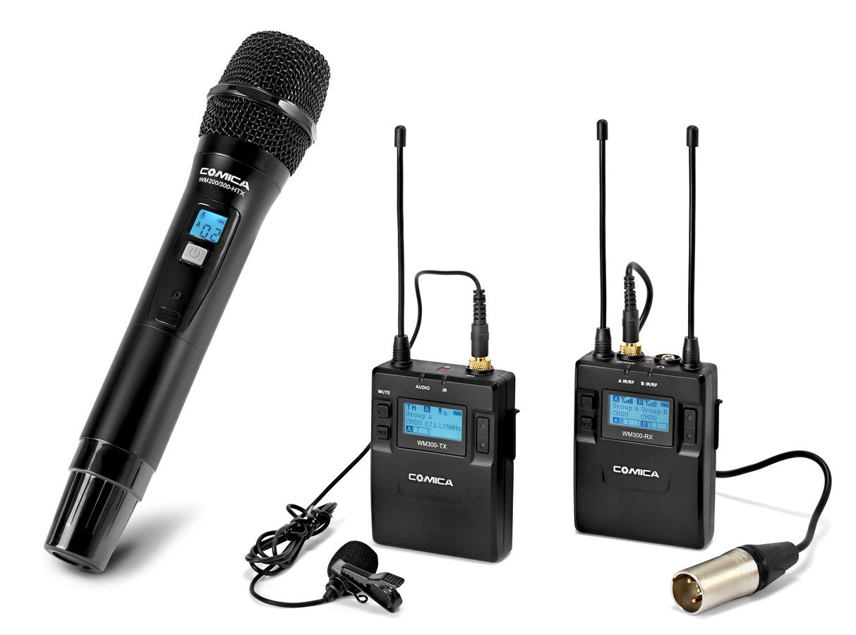 Comica Audio CVM-WM300B 2-Person Camera-Mount Wireless Combo Microphone System