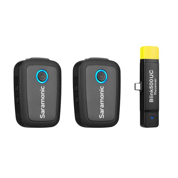 Saramonic Blink 500 B6 2-Person Wireless Clip-On Mic System With Lavalier &amp; Usb-C Receiver For Android Devices &amp; More [ Tx + Tx + Rxuc ]