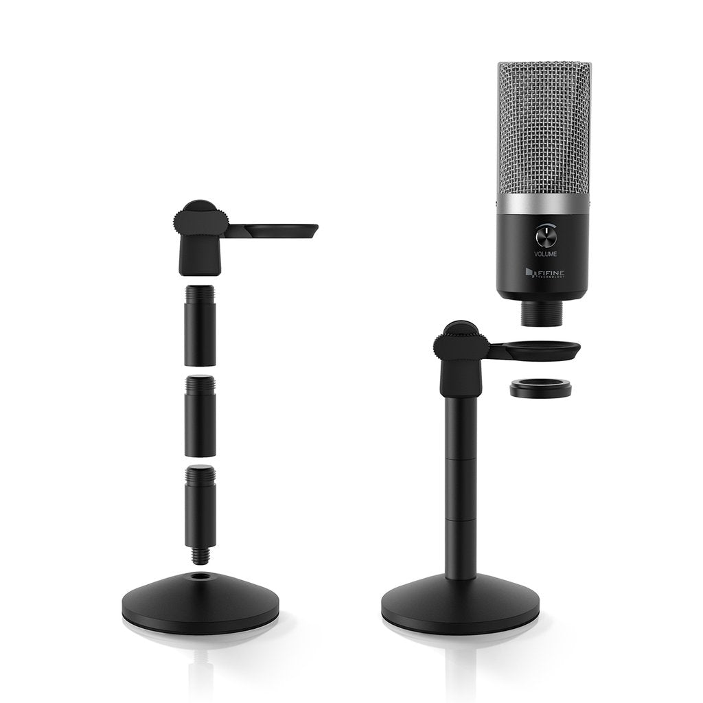 FIFINE K670B USB Mic with a Live Monitoring Jack for Streaming Podcasting on Mac/Windows