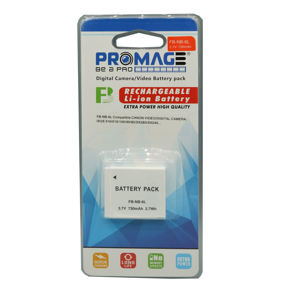 Promage Battery For Canon NB6L