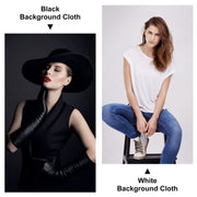 PULUZ 3m x 6m Photography Background Thickness Photo Studio Background Cloth Backdrop (Black) PU5206B