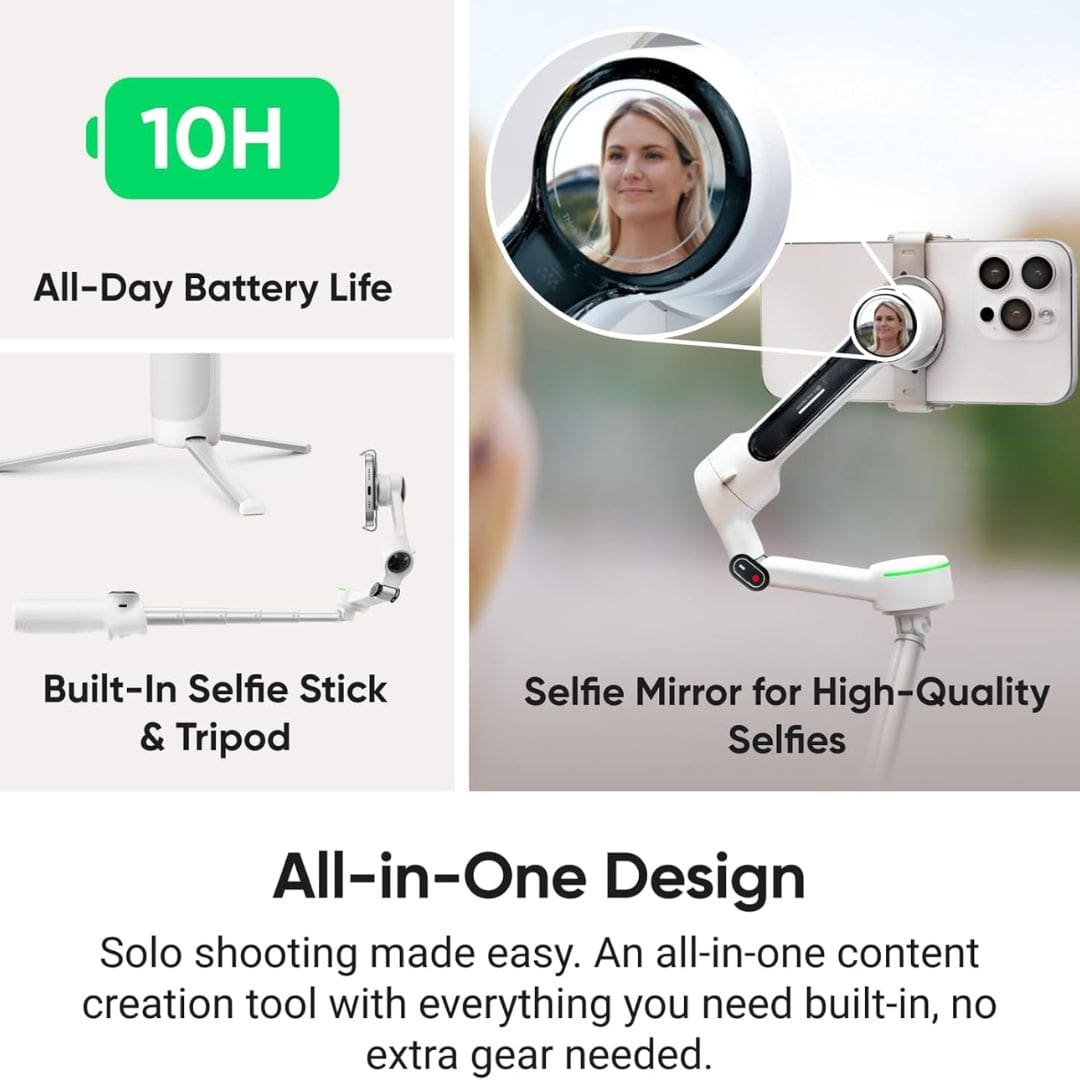 Insta360 Flow 2 Pro AI Gimbal Stabilizer