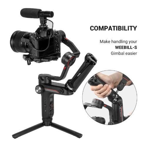 SmallRig Handle for Zhiyun Weebill-S with Integrated Cold Shoe, Wrench, and Multiple Threaded Holes - 2636