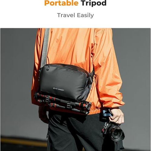 K&amp;F Concept 2-in-1 Sling Bag: Everyday Shoulder Bag &amp; Multifunction Photography Crossbody Camera DSLR Backpack Portable Bag