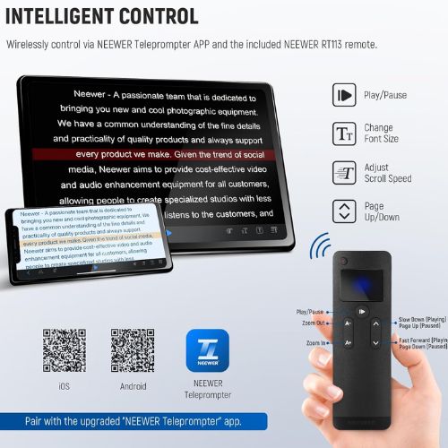 Neewer X17 17" II Aluminum Alloy Teleprompter