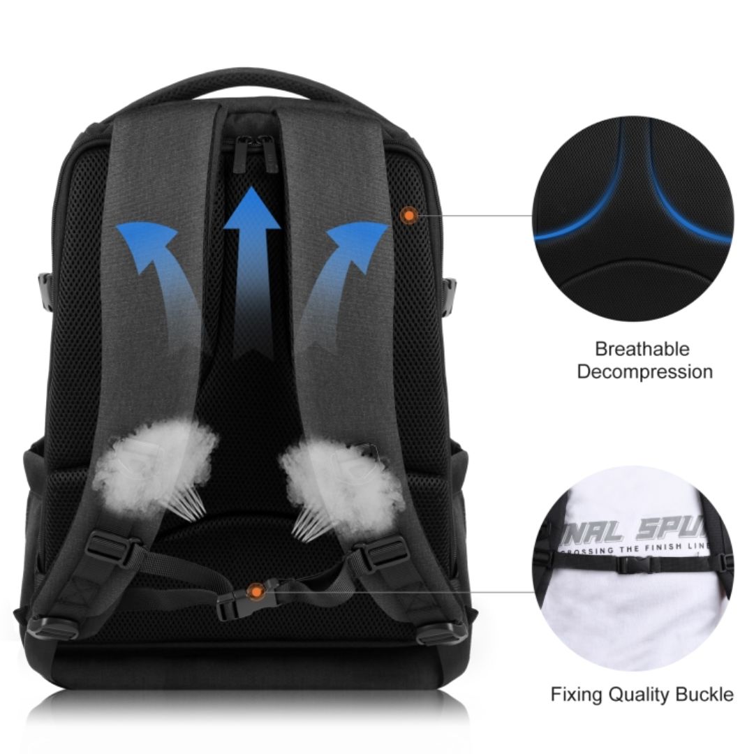 Puluz Outdoor Portable Waterproof Scratch-Proof Dual Shoulders Backpack Handheld PTZ Stabilizer Camera Bag with Rain Cover for Digital Camera, DJI Ronin-SC / Ronin-S (Black) PU5015B