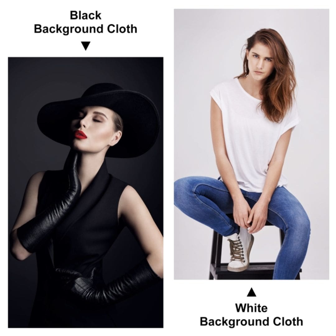 Puluz 3m x 2m Photography Background Thickness Photo Studio Background Cloth Backdrop (Black) PU5214B