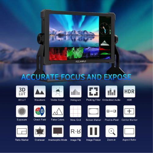FeelWorld T10 10.1" IPS 4K HDMI Touchscreen Monitor