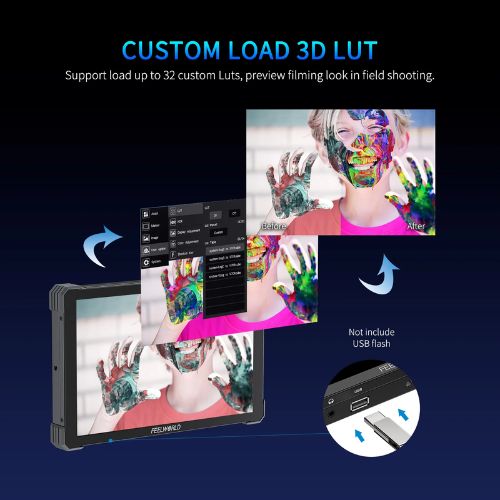 FeelWorld T10 10.1" IPS 4K HDMI Touchscreen Monitor