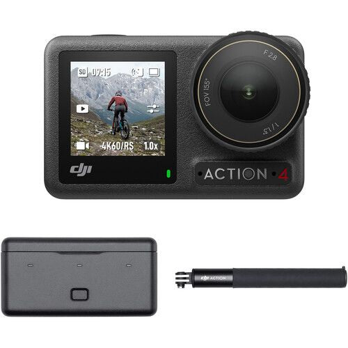 DJI Osmo Action 4 Camera Adventure Combo - 1-Year Manufacturer’s Warranty