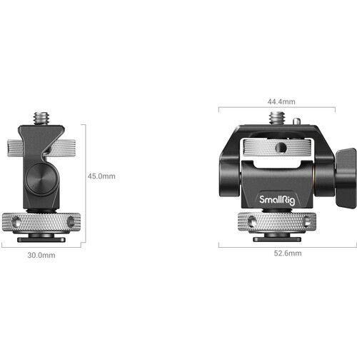 SmallRig Swivel and Tilt Adjustable Monitor Mount with Cold Shoe Mount (2905B)