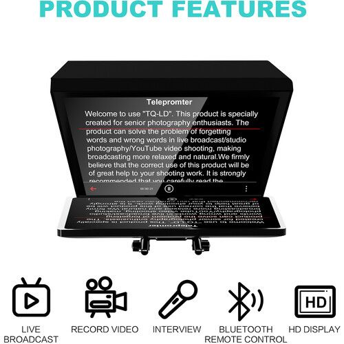 GVM TQ-LD-1 Teleprompter Travel Kit with 18.5" Android All-in-One Monitor and Flight Case