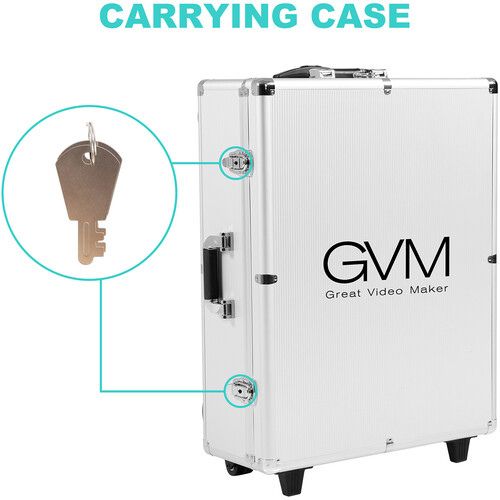GVM TQ-LD-1 Teleprompter Travel Kit with 18.5" Android All-in-One Monitor and Flight Case