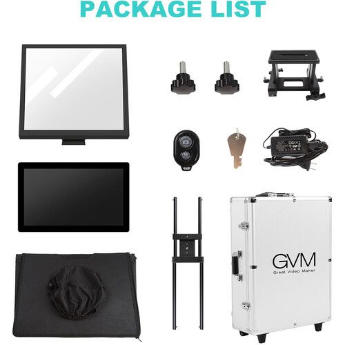 GVM TQ-LD-1 Teleprompter Travel Kit with 18.5" Android All-in-One Monitor and Flight Case