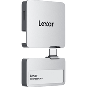 Lexar 1TB Professional Go USB 3.2 Gen 2 Portable SSD with Hub (SL400) - Silver