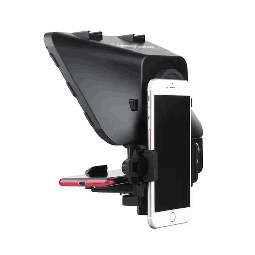 Desview T3 Teleprompter with Remote Control Supports Wide Angle Lens for 11 inch Tablet/iPad/Phone/DSLR Cameras Recording