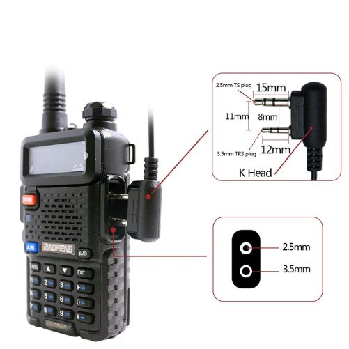 BAOFENG Walkie-Talkie Earpiece Headset with Mic