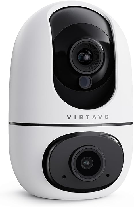VIRTAVO Dual Lens Smart PTZ Indoor Camera (EGG SENTRY)