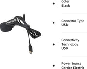 AKASO EXTERNAL MICROPHONE EK7000/ EK7000 PRO/BRAVE 4/ BRAVE 4 PRO/ V50X/ BRAVE 7 LE ACTION CAMERA ONLY (MICRO USB PORT)