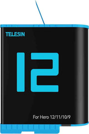 TELESIN GP-BTR-901-D Lithium Battery for GoPro HERO 12/11/10/9