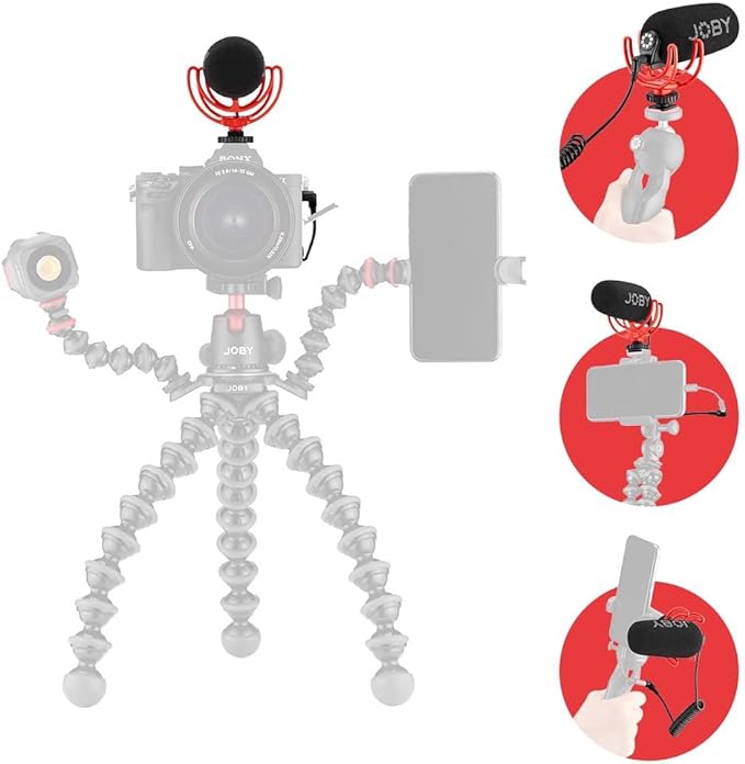 JOBY WAVO ON-CAMERA VLOGGING COMPACT MICROPHONE(JB01675-BWW)