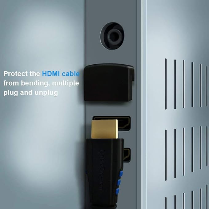 Promage HDMI Male to Female Adapter with a 90-degree angle