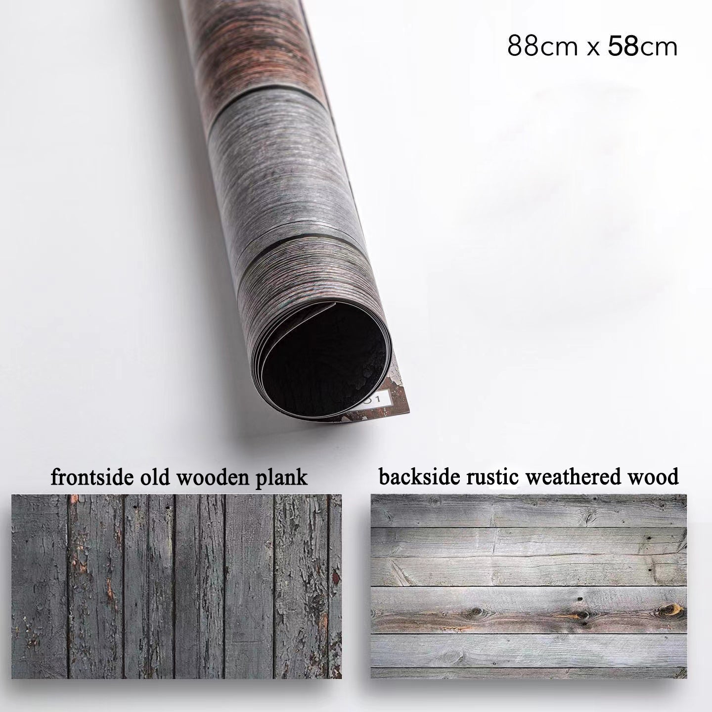 PROMAGE DOUBLE-SIDED PAPER BG WOOD PLANK / WEATHERERED WOOD PM-DB52