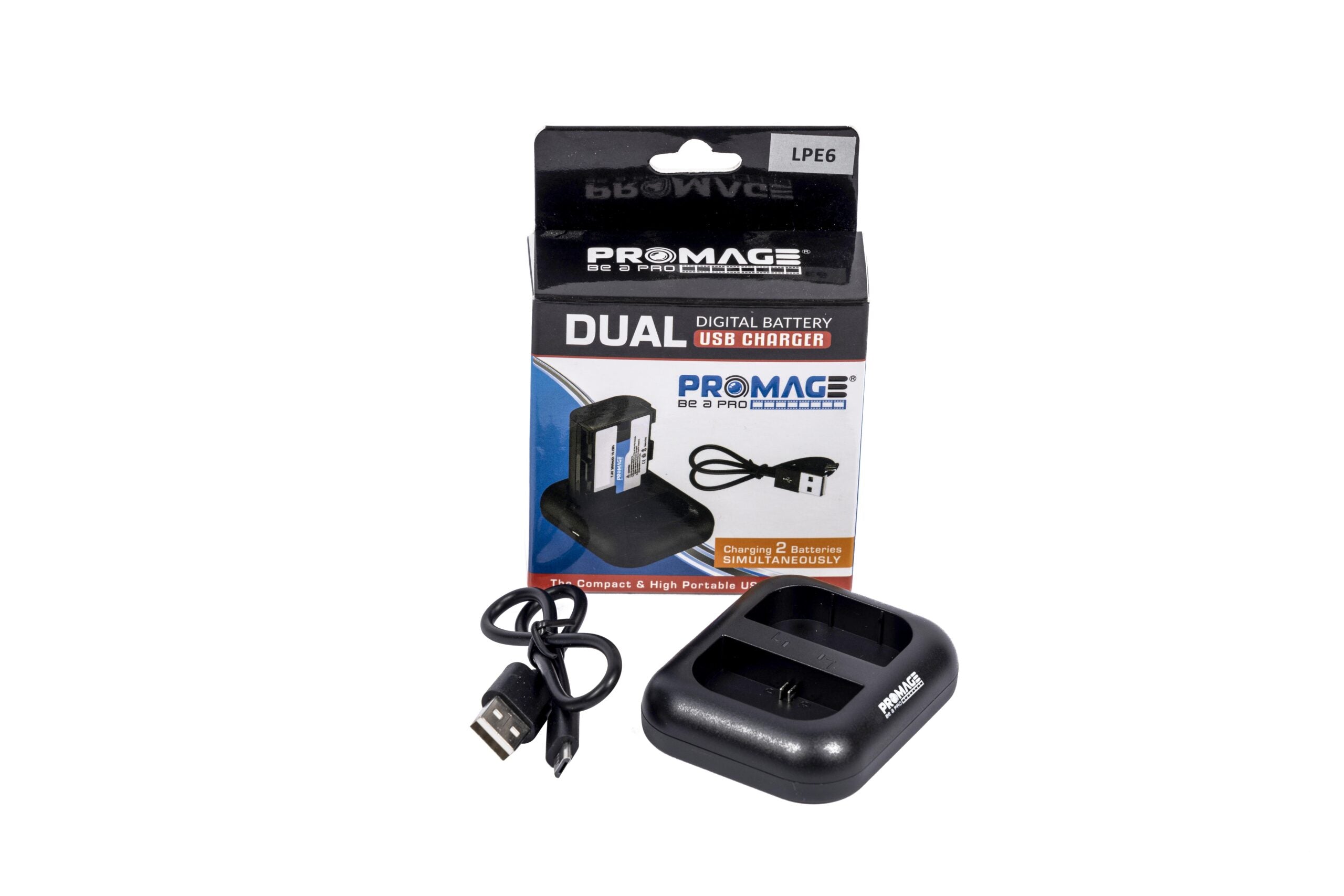 Promage Dual Digital Battery Charger PM115 For NP-FV100