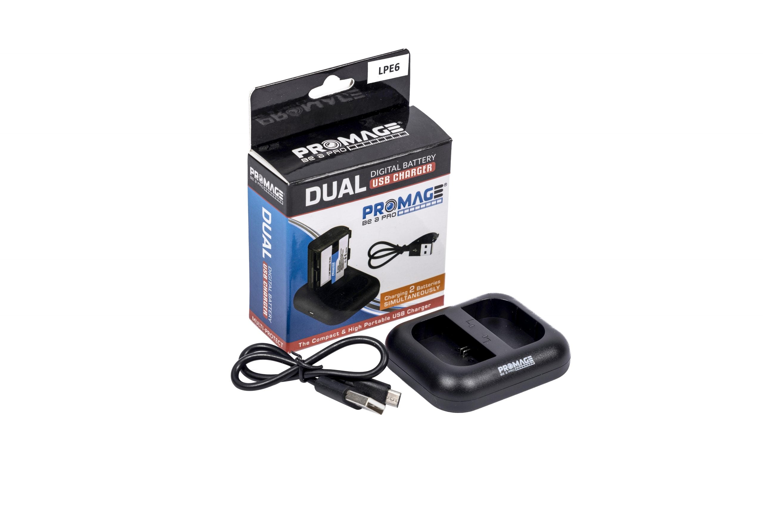 PROMAGE BATTERY CHARGER KIT PM108 FOR CANON LPE6