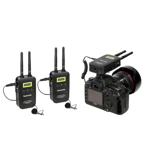 Saramonic VmicLink5 RX+TX+TX Camera-Mount Digital Wireless Microphone System with Two Transmitters and Lavalier Mics