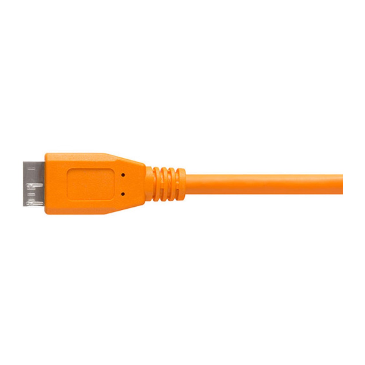 Tetherpro Usb Type-C Male To Micro-Usb 3.0 Type B Male Cable (15', Orange, Right-Angle)