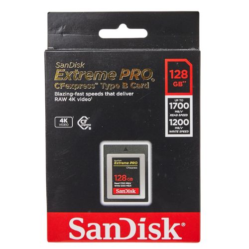 SanDisk SDCFE-128G-GN4NN Extreme PRO CFexpress Type-B 1700/1200MB/s