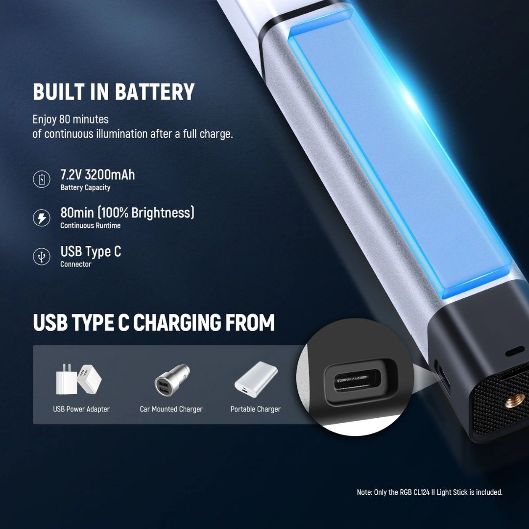 NEEWER CL124 RGB Handheld LED Light Stick Wand