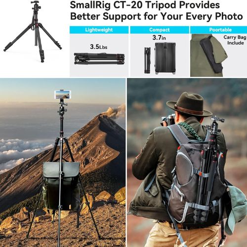 SmallRig CT-20 Aluminum Tripod with Ball Head 3474C