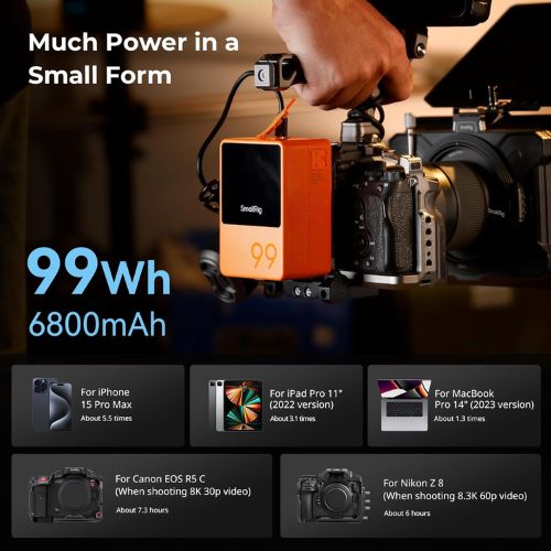 SmallRig VB99 Mini V-Mount Battery 4929 (Orange)