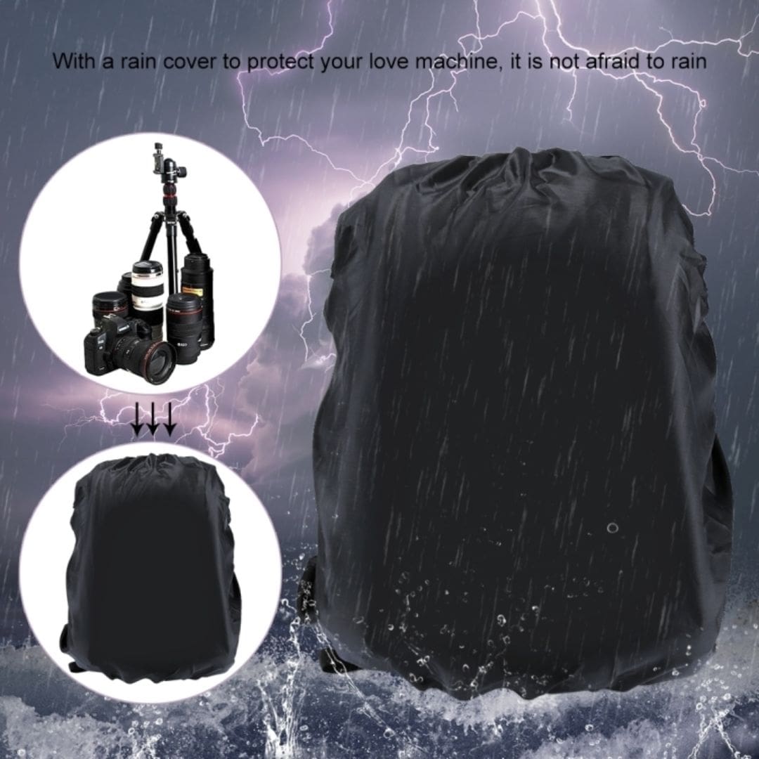 Puluz Outdoor Portable Waterproof Scratch-Proof Dual Shoulders Backpack Handheld PTZ Stabilizer Camera Bag with Rain Cover for Digital Camera, DJI Ronin-SC / Ronin-S (Black) PU5011B