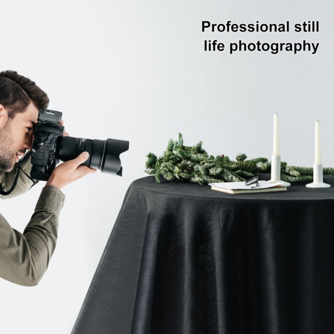 Puluz 3m x 2m Photography Background Thickness Photo Studio Background Cloth Backdrop (Black) PU5214B